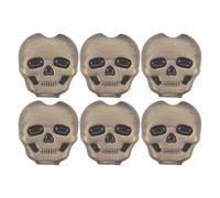 HAMPPLIES Clavijas de Afinación para Guitarra Metálicas Diseño de Calavera en Bronce 6 Piezas de 1,6 X 1,5 Cm Repuesto para Guitarra Acústica y Eléctrica Ajuste Preciso Agarre