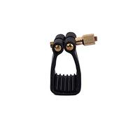HAMPPLIES Clip para Saxofón Tenor Negro Tornillo Dorado, Estabilizador de Tubo de Pu y Metal, Accesorio Conveniente para Artistas Principiantes