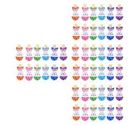 HAMPPLIES Clips de Madera para Fotos de Conejo 72 Piezas Decorativos y Ligeros Tamaño Pequeño Color Natural Ideales para Colgar Mensajes y Fotografías en Pared Set de 6 Colores 12