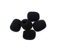 HAMPPLIES Cubierta de Espuma para Micrófono Negro, Protector de Parabrisas Buena Ventilación, Paquete de 10 Piezas para Estudios de Grabación