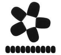 HAMPPLIES Cubiertas de Espuma para Micrófono de Solapa Inalámbrico, Mini Parabrisas de Espuma Suaves de Alta Densidad, 15 Piezas, Protección contra Viento y Polvo para Micrófonos