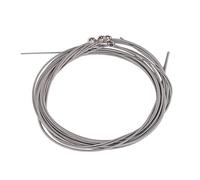 HAMPPLIES Cuerdas Eléctrico de Acero Inoxidable Plateadas, 4 Piezas, Sonido Sostenido y Larga Duración para Músicos y Principiantes