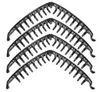 HAMPPLIES de Mantener o el Negras en Tensión Fuerte Pinzas Pelo Plátano 4piezas Simple y Diseño para Su Cabello Lugar Trabajando Jugando Playa