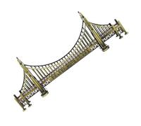 HAMPPLIES de Puente de Metal Retro de Escultura Decorativa Arquitectura del Puente Gate Estatua de Escritorio para Oficina y Hogar Souvenir y Adorno Color Bronce Antiguo