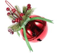 HAMPPLIES Decoraciones De Campanas De Hierro Forjado Navideñas Colgantes De Campana De Bayas para Árbol De Navidad Accesorios De Decoración DIY Hogar