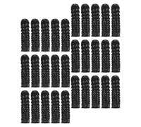 HAMPPLIES Dedales Flexibles para Tatuajes 300 Pcs, Protectores Antideslizantes para Dedos, Mangas de Látex Negro Resistentes al Desgaste, Suministros de Higiene para Estudios de