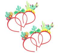 HAMPPLIES Diadema para Fiesta 6 Piezas Cactus y Lazos, Accesorios para Disfraz Cosplay y Carnaval, Diademas Tropicales Ligeras de Tela para Eventos, Reuniones y Fiestas Temáticas