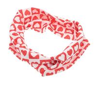 HAMPPLIES Diadema para Mujer San Valentín Nudo Corazón Banda Ancha Antideslizante de Poliéster Rojo Accesorio Multifuncional para Spa Cuidado del Cabello y Uso Diario