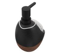 HAMPPLIES Dispensador de Jabón Recargable de Cerámica para Fregadero de Cocina con Soporte para Esponja Organizador Estilo Farmhouse Bomba Dosificadora para Detergente de Encimera