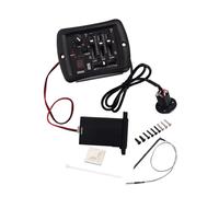 HAMPPLIES Ecualizador de Guitarra con Control de Volumen Preamplificador Piezoeléctrico de Bandas Instalación y de Reverberación y Delay