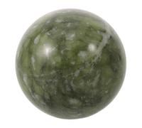 HAMPPLIES Esfera Feng Shui de Jade Natural Bola Pulida para Divinación y Meditación Adorno de Cristal de Abundancia y Suerte para Decoración de Hogar y Oficina