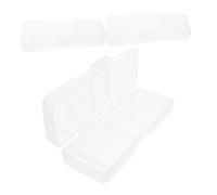 HAMPPLIES Estuche de Viaje para Maquinilla de Afeitar Manual Transparente de Plástico PP 3 Unidades, Almacenamiento Organizado y Compatible para Viajeros Frecuentes
