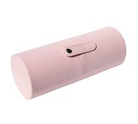 HAMPPLIES Estuche Organizador para Brochas de Maquillaje de Poliuretano PU, Cubo Porta Brochas Rosa Portátil, Contenedor Multifuncional para Herramientas y Accesorios de Cosméticos,