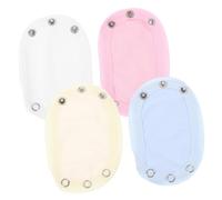 HAMPPLIES Extensores de Body Bebés 4 Piezas Extensores Broches Ajustables y Transpirables Monos de Niños y Niñas Uso Diario Ropa de Bebés Prácticos y Versátiles Crecimiento