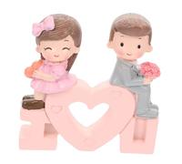 HAMPPLIES Figurilla Romántica para Parejas Adorno de Escritorio Interior Decoración de San Valentín para Bodas y Novios