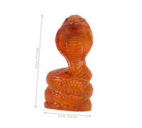 HAMPPLIES Figurilla Serpiente Realista de Madera Decoración Lifelike para Jardín Fiesta y Macetas Ligero para Broma y Educativo