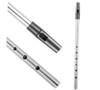 HAMPPLIES Flauta de Alta Afinación Clave C Metal para Principiantes y Silbato Irlandés de Cobre Sólido con Tono Claro y Diseño Clásico Instrumento Musical Profesional para Aprendizaje y