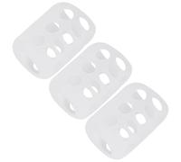 HAMPPLIES Funda Protectora de Silicona para Biberón de Ñiño Anticaídas, Aislamiento Térmico, para Biberones de Vidrio de Boca Ancha, Color Transparente, Paquete 3 Unidades, Adecuado