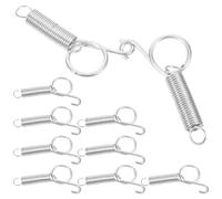 HAMPPLIES Ganchos de Resorte Multiusos Ideales para Mantener Cerrada la Jaula del Conejo 10 Fabricados en Acero Inoxidable para Puerta de Jaula para Conejos