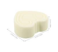 HAMPPLIES Jabón Hidratante con Ácido Hialurónico Forma de Corazón Suave para Piel Sensible Barra Pequeña con Seda Nutritivo y Duradero para Limpieza y Cuidado Diario