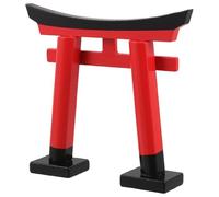 HAMPPLIES Japanese Style Gate Ornament Miniature Wooden Micro Landscape Decoration For Bonsai Fish Tank Tabletop Garden Decor