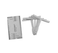 HAMPPLIES Juego De 10 Reglas De Medición Para Guitarra, Medidor De Radio y Regla De Acción De Cuerda, Material Resistente y Compacto Para Mantenimiento y Calibración Profesional