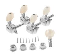 HAMPPLIES Juego de 4 1 Clavijas de Afinación Semicerradas para Banjo, Kit de Piezas de Metal Resistentes Oxidación, Accesorios Duraderos para Banjo, Botones de Afinador para Instrumentos