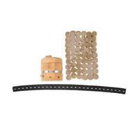 HAMPPLIES Kit de Moxibustión Portátil de Bambú Pequeño con 54 Varillas de Moxa, Quemador de Moxa para Terapia de Meridianos, Aparato Seguro para Acupuntura y Cuidado Corporal
