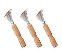 HAMPPLIES Limpiador De Peines y Cepillos 3 Piezas Tamaño Pequeño Mango Ergonómico Para Limpieza Eficaz De Cabello En Salón y Uso Personal En Hogar