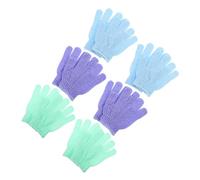 HAMPPLIES Manoplas Exfoliantes Reutilizables de Nylon Exfoliación Delicada Diseño Moderno, 12 Piezas para Adultos Unisex en Ducha y Baño