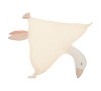 HAMPPLIES Manta de Apego para Bebés Año Algodón Seguro Toalla Calmante con Forma de Cisne para Dentición y Confort Infantil