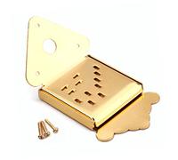 HAMPPLIES Metal Triangle Mandolin Tailpiece Dorado Con Tornillos Para Guitarras y Mandolinas Mejora De Sonido y Estilo