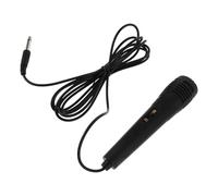 HAMPPLIES Micrófono Dinámico de Mano con Cable 3 M con Conector 6,35 Mm para Canto y Karaoke, Compatible con Amplificador y Mezclador, Micrófono Profesional para Presentaciones y Uso