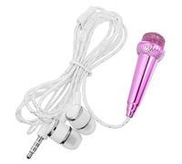 HAMPPLIES Mini Micrófono Portátil para Móvil Micrófono Pequeño para Cantar y Grabar Compatible con Smartphone y Tablet Sonido Claro y Resistente Fácil de Usar