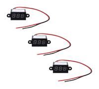 HAMPPLIES Mini Voltímetro Digital de Cc 0,28, Dos Hilos, Rango 3-30v, Medidor de Voltaje Portátil para Comprobación Eléctrica, Paquete de 3 Unidades Verdes para Uso Profesional y Doméstico