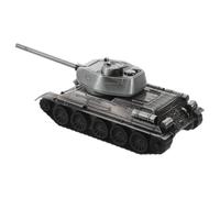 HAMPPLIES Miniatura de Tanque Militar de Metal Plateado Estatua Pequeña y Resistente para Coleccionistas Decoración de Escritorio y Exhibición Casa Modelo Blindado Escala Compacta