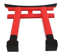 HAMPPLIES Miniature Japanese Gate Sculpture Elegant Garden Ornament For Bonsai Fish Tank Terrarium and Japanese Home Decor with Cultural Festival Accent