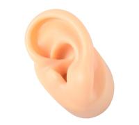 HAMPPLIES Modelo de Oreja de Silicona Izquierda Realista Flexible y Suave para Práctica de Piercing Exhibición de Joyas y Estudio Anatómico Molde Reutilizable Color Piel Alta Durabilidad y