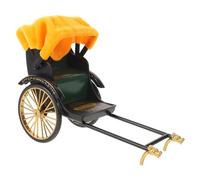 HAMPPLIES Modelo de Rickshaw Retro de Tres Ruedas Metal Decoración Vintage para Escritorio y Colección Figura Decorativa con Estilo Auténtico y Usos Educativos