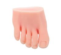 HAMPPLIES Modelo Silicona Práctica Uñas Reutilizable y Portátil para Entrenamiento Pedicura y Arte de Uñas Herramienta Realista para Salón y Uso Personal Derecho Piel Clara