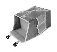 HAMPPLIES Organizador Colgante para con Gran Capacidad Bolsa de Almacenamiento Multifuncional para Cunas y Camas Organizador Práctico para Esenciales de Gris Adaptable para Guardería