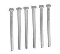 HAMPPLIES Pasadores de Bisagra Extraíbles para Puertas Interiores de Madera, Acero Inoxidable, 89 Mm de Longitud, 6 Piezas para Reemplazo y Mantenimiento Silencioso en Puertas