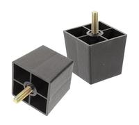 HAMPPLIES Patas de Muebles M8 de Plástico 8 CM con Tornillos para Sofá Sillas y Mesas Juego 6 Piezas Elevadores Roscados Antideslizantes para Hogar y Oficina