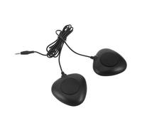 HAMPPLIES Pedal de Bombo Eléctrico Doble con Conector 3,5 Mm, Sistema de Pedal Doble para Batería Electrónica, Almohadilla Silenciosa para Práctica en Casa y Estudio, Accesorios para