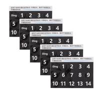 HAMPPLIES Pegatinas para Notas de Instrumento de Percusión Handpan Negras Números 5 Piezas Autoadhesivas Removibles para Práctica y Enseñanza Accesorios Didácticos para Instrumentos de