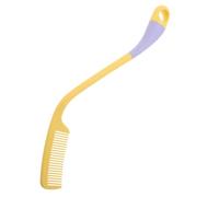 HAMPPLIES Peine de plástico con mango curvo, ligero y portátil, con diseño ergonómico para personas mayores y discapacitadas, adecuado para viajes y cuidado del cabello