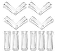 HAMPPLIES Perillas de Cable para Persianas 34mm Transparentes de Plástico, 20 Piezas, Accesorios para Cortinas, Repuestos para Estores y Reparación de Persianas Cordón