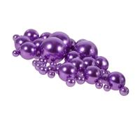 HAMPPLIES Perlas para Rellenar Jarrones Flotantes sin Agujeros Decoración de Perlas Falsas Morado Oscuro 110 Piezas 3Cm*5 2Cm*5 1Cm*50 08Cm*50 para Bodas Fiestas y Manualidades