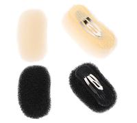 HAMPPLIES Pinzas Cabello 4 Piezas Tamaño Medio para Volumen, Herramienta para Peinar, Accesorio para Mujer y Niña, Base para Peinado Invisible en Casa y Eventos Color Aleatorio