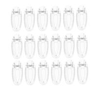 HAMPPLIES Pinzas Cabello Antideslizantes Para Niños, 20 Unidades, Tamaño Pequeño 4 Cm, Clip Tipo Cocodrilo Transparente, Accesorio Escolar y Casual